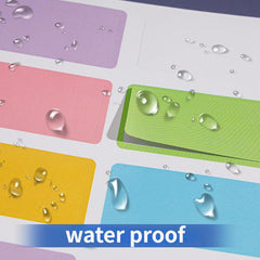 10pcs Colorful Waterproof Name Sticker Pack