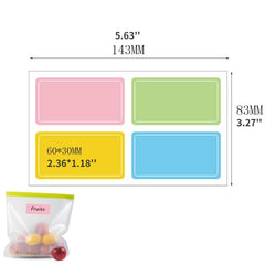 10pcs Colorful Waterproof Name Sticker Pack
