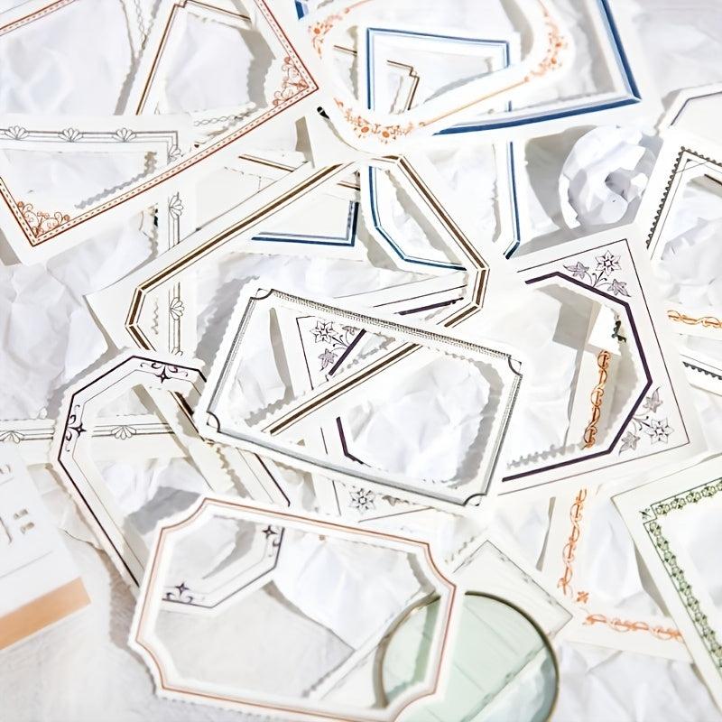 50pcs Vintage Poetry Material Paper Collage Cards Junk Journal Planner