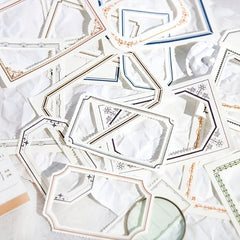 50pcs Vintage Poetry Material Paper Collage Cards Junk Journal Planner