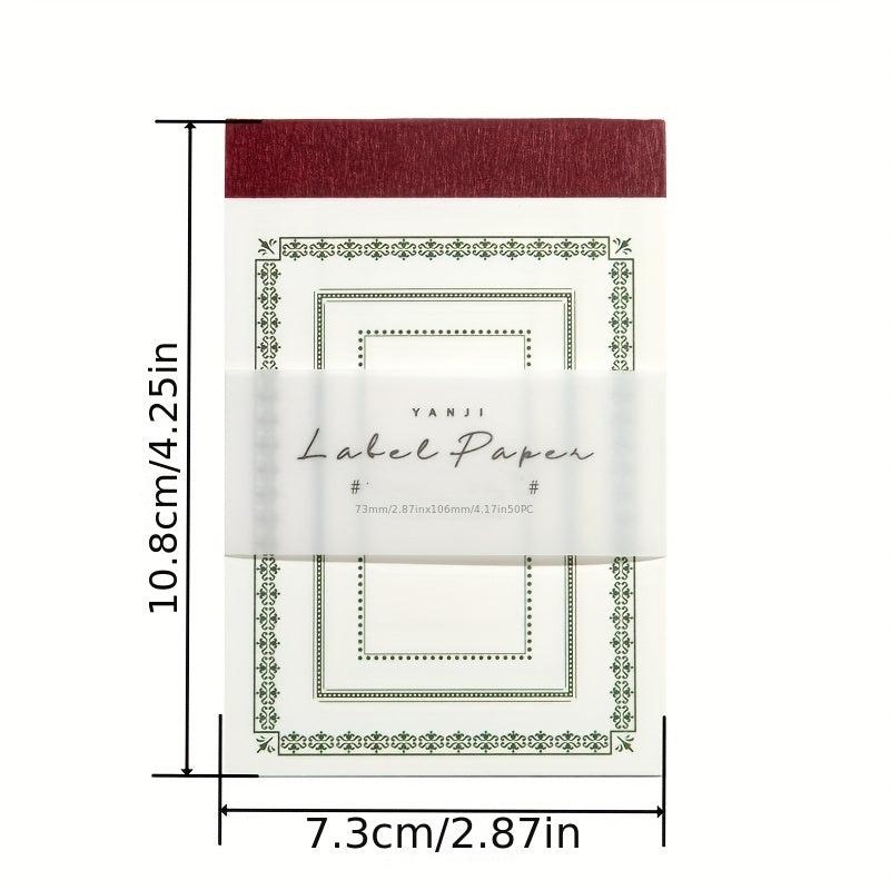 50pcs Vintage Poetry Material Paper Collage Cards Junk Journal Planner