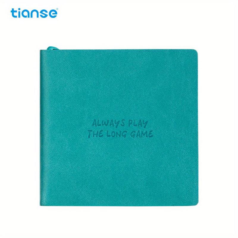 TIANSE Pocket Journal Notebook 192 Grid Inner Pages 10.16x10.16cm