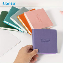 TIANSE Pocket Journal Notebook 192 Grid Inner Pages 10.16x10.16cm