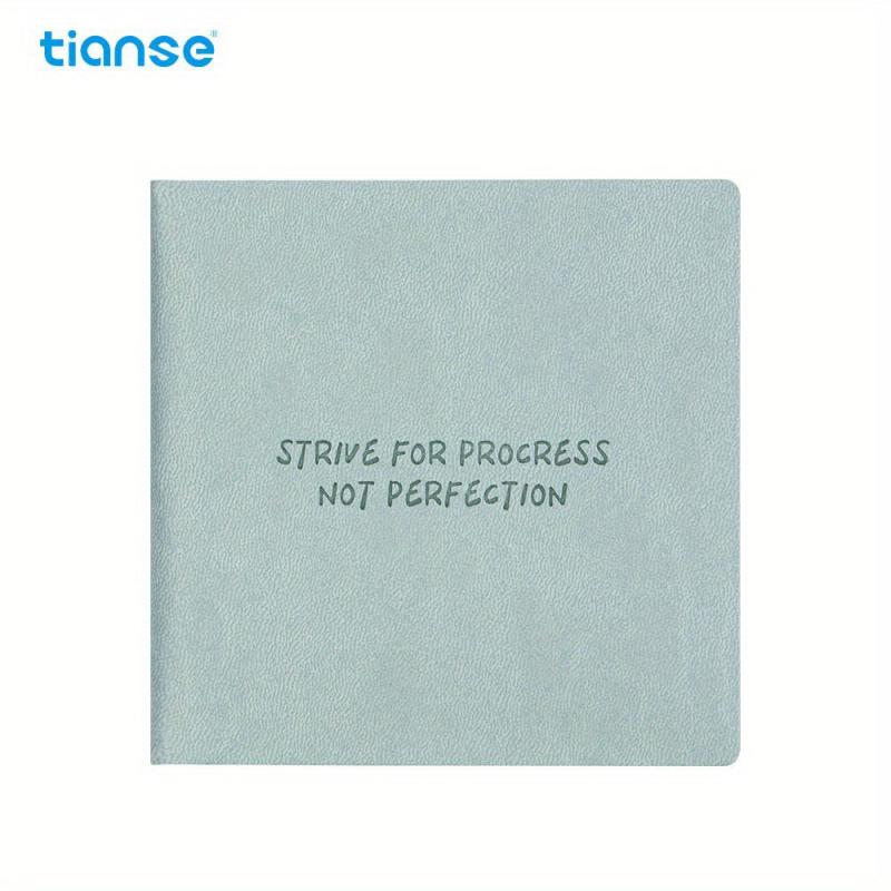 TIANSE Pocket Journal Notebook 192 Grid Inner Pages 10.16x10.16cm
