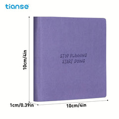 TIANSE Pocket Journal Notebook 192 Grid Inner Pages 10.16x10.16cm