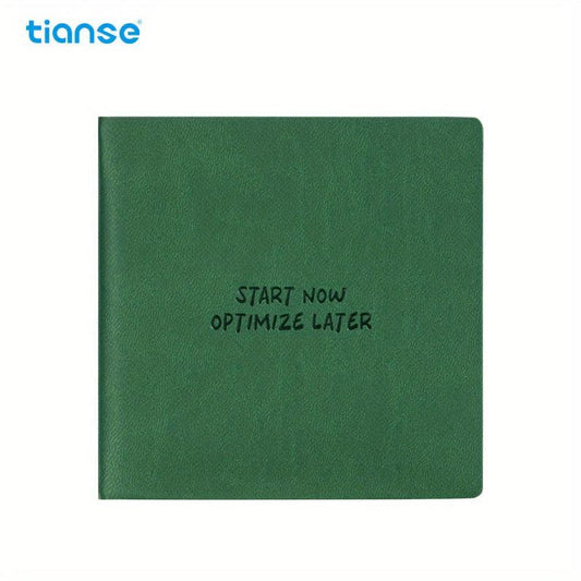 TIANSE Pocket Journal Notebook 192 Grid Inner Pages 10.16x10.16cm