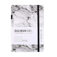 SULIRUN1981 A5 Grid Notebook 120gsm Thick Paper Elastic Tape Pen Insert