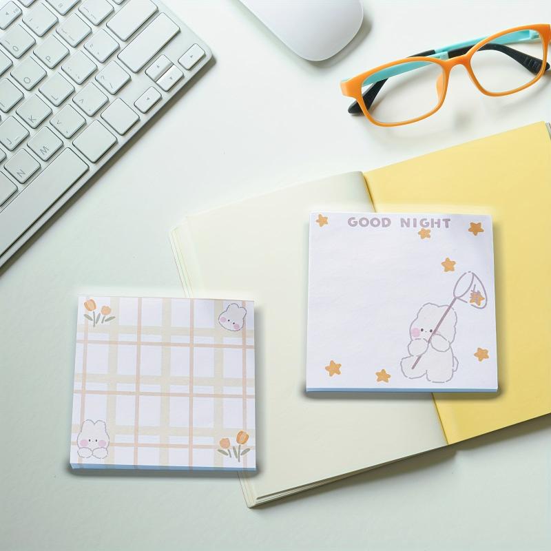 50 Cartoon Sticky Notes Book: Labeling Office and Student Notes