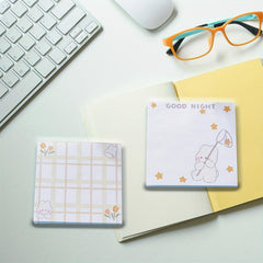 50 Cartoon Sticky Notes Book: Labeling Office and Student Notes