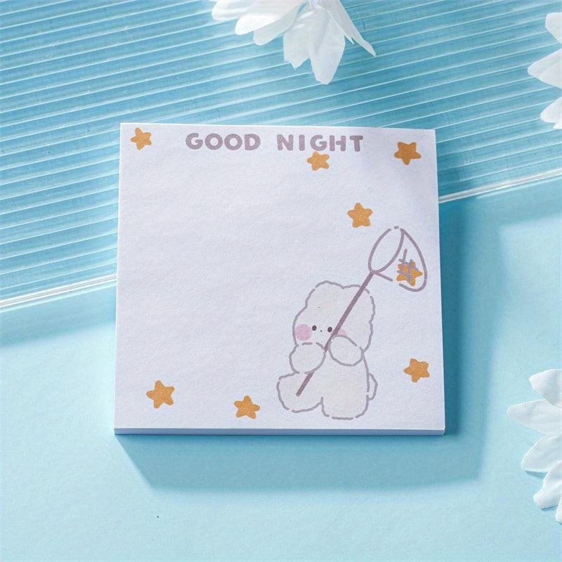 50 Cartoon Sticky Notes Book: Labeling Office and Student Notes