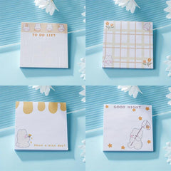 50 Cartoon Sticky Notes Book: Labeling Office and Student Notes