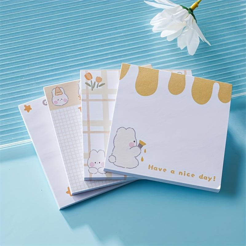 50 Cartoon Sticky Notes Book: Labeling Office and Student Notes