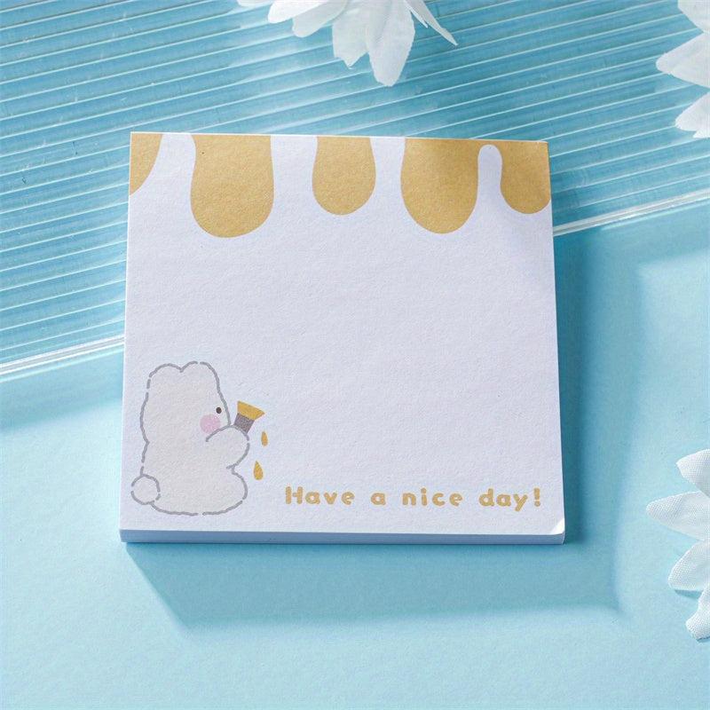 50 Cartoon Sticky Notes Book: Labeling Office and Student Notes