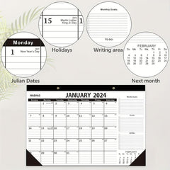 2023 Wall Calendar Jan-Jun Double Wire Binding Thick Paper Office Home Gift