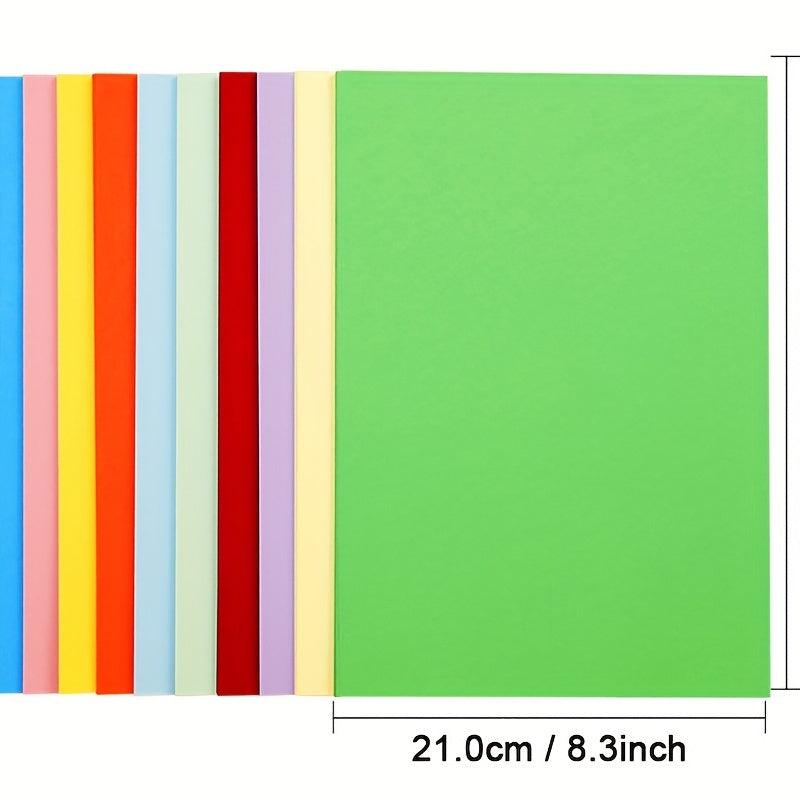 200g 10 Colors A4 Craft Paper DIY Painting Cover Decoration 10sheets