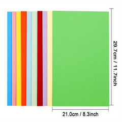 200g 10 Colors A4 Craft Paper DIY Painting Cover Decoration 10sheets