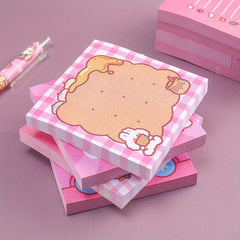 2pcs Cartoon Lace Rabbit Sticky Notes Book 100 Sheets