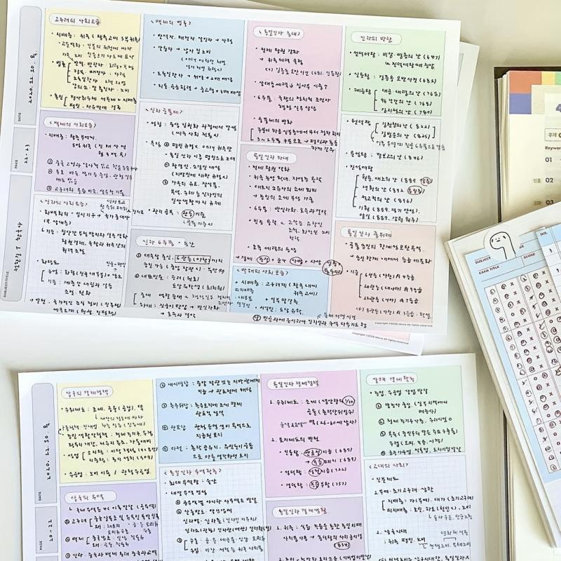 B5 Grid Tear off Paper Book, 30 Sheets, Student Memo Notebook