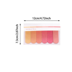Gradient Pink Sticky Notes Set, 20 Pieces, 6 Pages, Office Stationery
