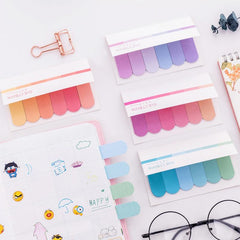 Gradient Pink Sticky Notes Set, 20 Pieces, 6 Pages, Office Stationery