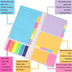 410 Sticky Notes Set Tabs School Office Planner Bible Notes