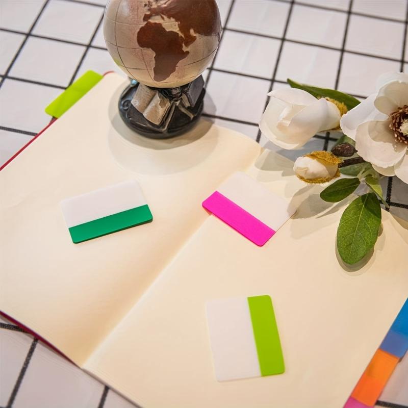 250pcs Fluorescent Index Label Stickers Self Adhesive Page Markers 10 Colors