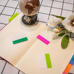 250pcs Fluorescent Index Label Stickers Self Adhesive Page Markers 10 Colors