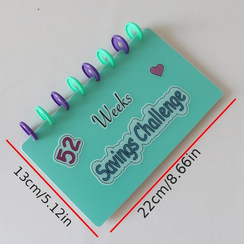 52 Week Savings Challenge Cash Envelopes Budget Book Money Clip