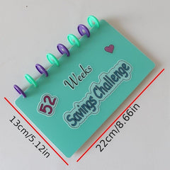 52 Week Savings Challenge Cash Envelopes Budget Book Money Clip