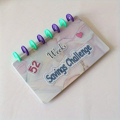 52 Week Savings Challenge Cash Envelopes Budget Book Money Clip