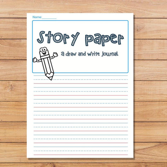 Primary Draw & Write Journal, 50 Sheets, 8.2x11, Elementary Notebook