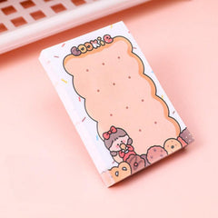 80sheets Cartoon Sticky Notes For Students Cute Note Paper Memo Small Book