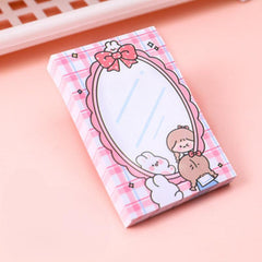 80sheets Cartoon Sticky Notes For Students Cute Note Paper Memo Small Book