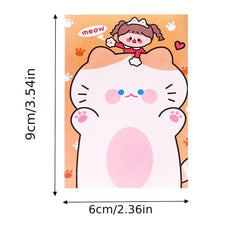 80sheets Cartoon Sticky Notes For Students Cute Note Paper Memo Small Book