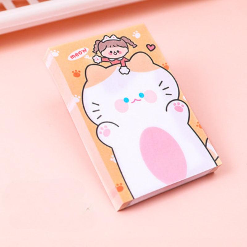 80sheets Cartoon Sticky Notes For Students Cute Note Paper Memo Small Book