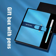Minimalist A5 Diary Notebook with Gift Pen - Business Notepad - 21x14cm