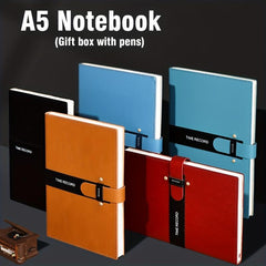 Minimalist A5 Diary Notebook with Gift Pen - Business Notepad - 21x14cm