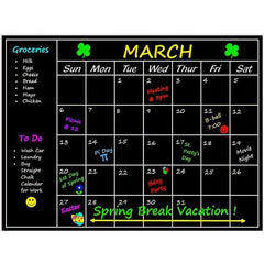 Large Chalkboard Calendar Wall Decal Sticker Monthly Planning Chalkboard