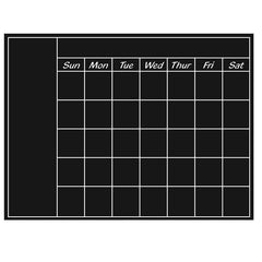 Large Chalkboard Calendar Wall Decal Sticker Monthly Planning Chalkboard