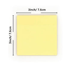 12 Packs Sticky Notes 7.62x7.62 Cm Canary Yellow Clean Removal Recyclable