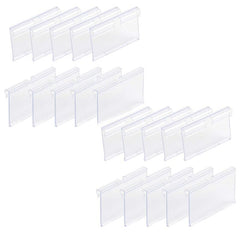 Clear Plastic Label Holder for Wire Shelf - Bin Labels