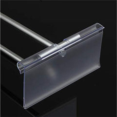Clear Plastic Label Holder for Wire Shelf - Bin Labels