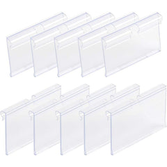 Clear Plastic Label Holder for Wire Shelf - Bin Labels