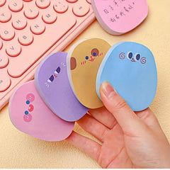 Cartoon Multicolor Silly Sticky Notes 60pages Random