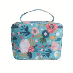 1pc Bible Bag Portable File Large Storage Printed Cosmetic Convenient Bag