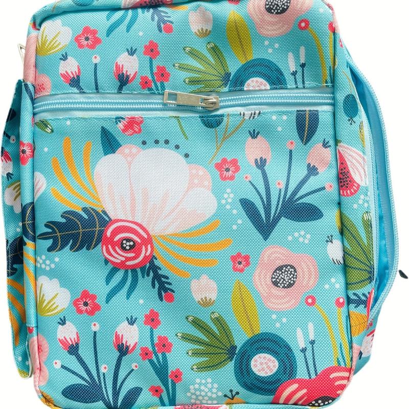 1pc Bible Bag Portable File Large Storage Printed Cosmetic Convenient Bag