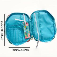 1pc Bible Bag Portable File Large Storage Printed Cosmetic Convenient Bag