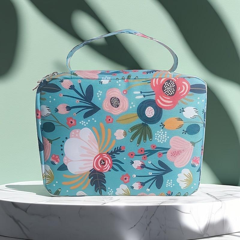 1pc Bible Bag Portable File Large Storage Printed Cosmetic Convenient Bag