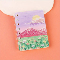 Mini Pocket Landscape Painting Coil Book A7 Notepad 80 Pages
