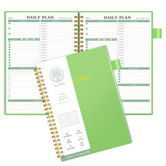 Undated Spiral Daily To Do List Planner Meal Tracker